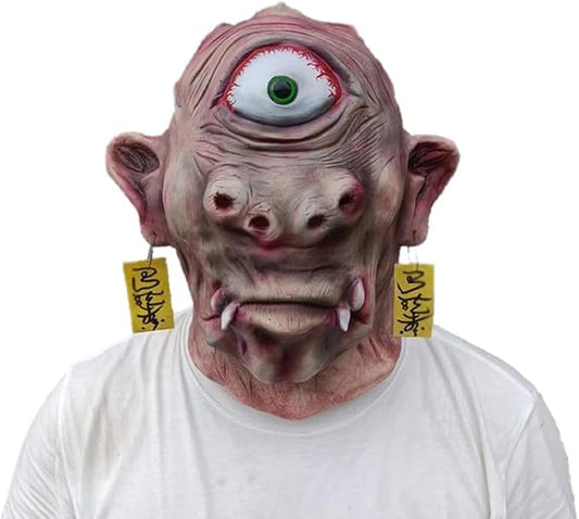 Creepy Cyclops Mask Scary Giant Beasts Monster Masks Latex Cosplay Props Halloween
