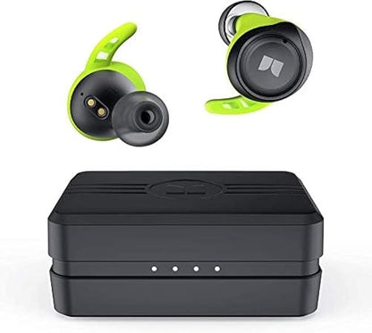 Monster Champion Wireless Earbuds, IPX8 Waterproof Sports Headphones with aptX Deep Bass, CVC 8.0 Call Noise Cancellation, Bluetooth 5.0, Type C Fast Charge, 100Hrs Charging Case