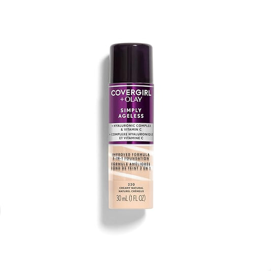 Covergirl + Olay Simply Ageless 3-in-1 Liquid Foundation, 1 Fl Oz