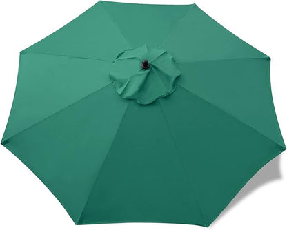 Sunnyglade 9ft Patio Umbrella Replacement Canopy Market Umbrella Top Outdoor Umbrella Canopy with 8 Ribs
