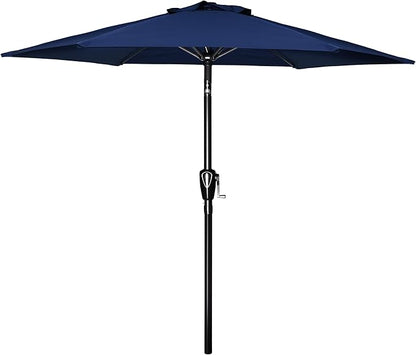 Simple Deluxe 9' Patio Umbrella Outdoor Table Market Yard Umbrella with Push Button Tilt/Crank