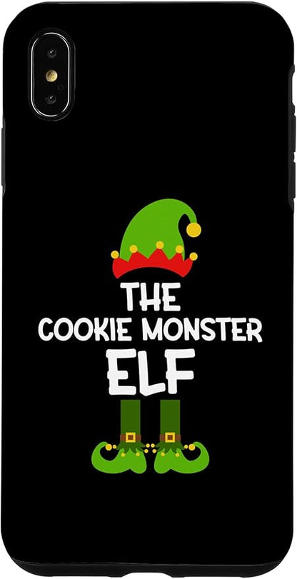 iPhone XS Max The Cookie Monster Elf for Matching Family Christmas Case