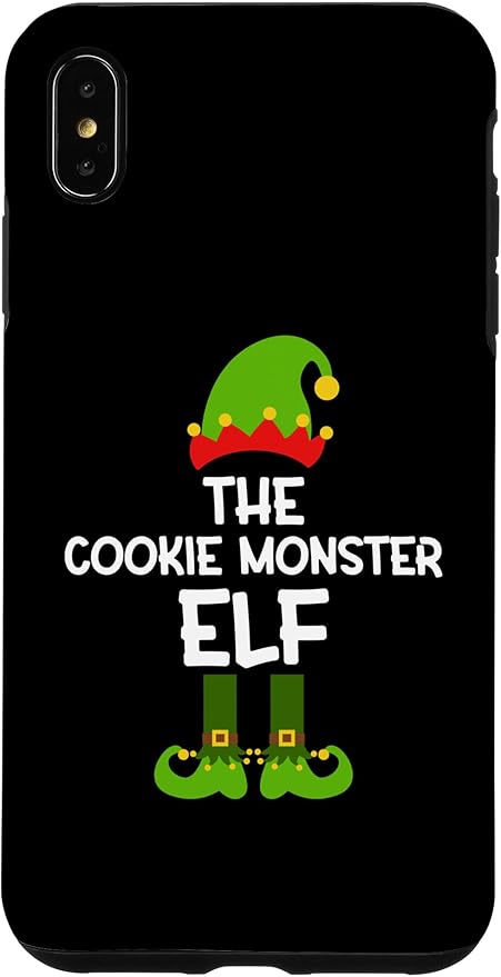 iPhone XS Max The Cookie Monster Elf for Matching Family Christmas Case