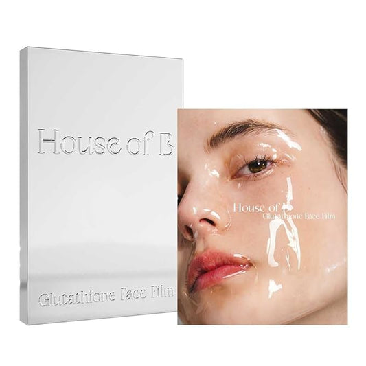Glow Glutathione 2-Step Face Film Set for Wrinkle Reduction & Skin Tone Enhancement, Shine Your Light with 3 Counts Korean Mask