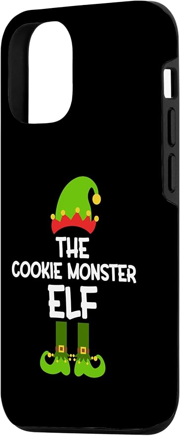 iPhone 13 The Cookie Monster Elf for Matching Family Christmas Case