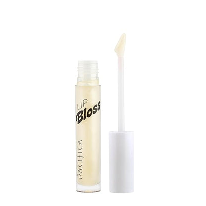 Pacifica Plumping Lip Gloss – Vanilla Bean (Creamy Neutral Tint) Hydrating Lip Oil Balm, Gentle Lip Plumper with Shea & Jojoba, No-Sting High Shine, Vegan & Cruelty-Free 0.14oz