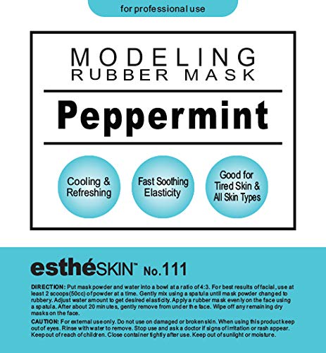 No.111 Peppermint (Cooling) Modeling Mask Powder for Professional Facial Treatment, 35 Oz. (2 pack)