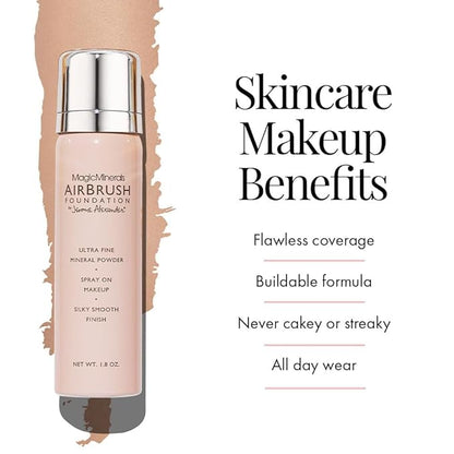 MagicMinerals AirBrush Foundation Set by Jerome Alexander - Skin (Medium)
