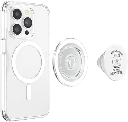Without Cookies Im Just A Monster Funny Cookie Lover PopSockets PopGrip for MagSafe