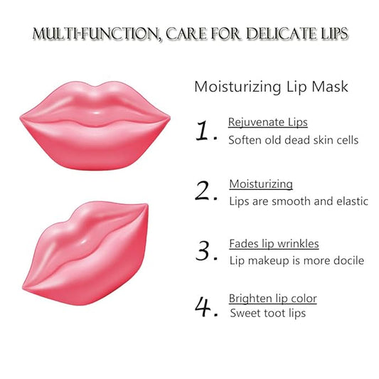 20Pcs Moisturizing/Plumping Lip Mask, Restores Moisture