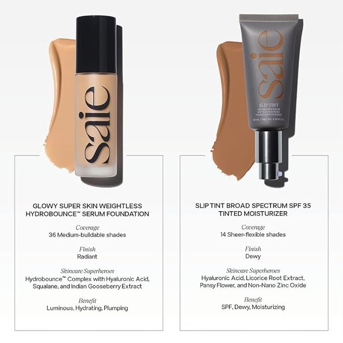 Saie Glowy Super Skin Tint Liquid Foundation - 28 (1.) 01 oz