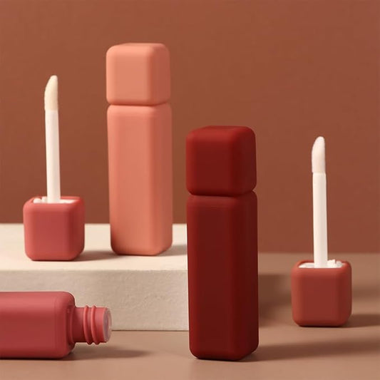 Leadigol 7-Piece Lip Gloss Set with Wand, Mini Cosmetic Containers, Cute Applicator, Lip Glaze Tube Holder, DIY Lipstick & Lipgloss