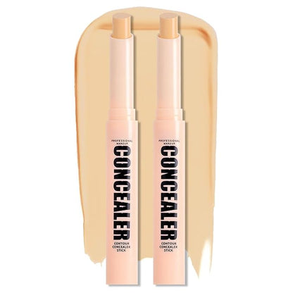 Kaely 2Pcs PROFESSIONAL MAKEUP Correcting Concealer Stick,Medium Coverage