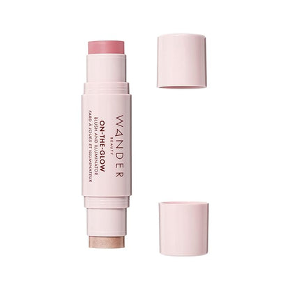 Wander Beauty On-the-Glow Blush and Illuminator - Petal - 0. 4 oz
