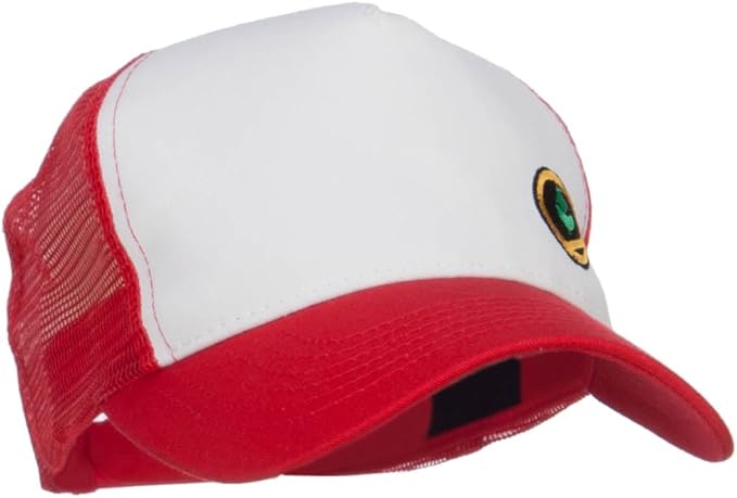Trainer Red Poke Monster Embroidered Mesh Cap