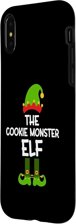 iPhone X/XS The Cookie Monster Elf for Matching Family Christmas Case