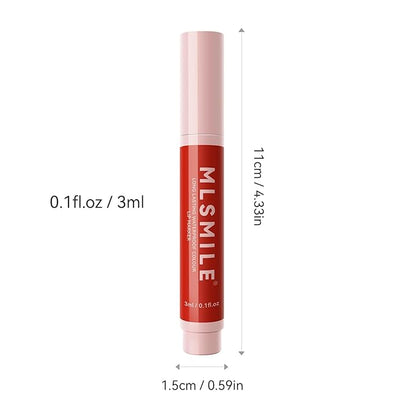 Lip Tint Marker Lightweight Lip Stain, Hydrating And Waterproof Long Lasting Non-Stick Cup Lip Stain Liquid Pen Matte Lip Marker Smudge Proof Matte Lipstick Precise Lip Liner for Women (03# L PINK)