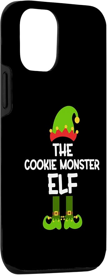 iPhone 13 The Cookie Monster Elf for Matching Family Christmas Case