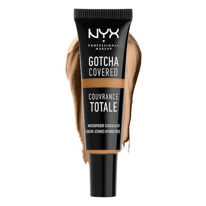 NYX Professional Makeup Gotcha Covered Concealer, Deep Honey, Fluid Ounce