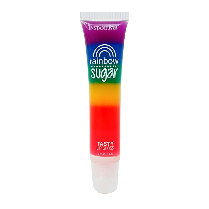 STUDIO LIMITED Instant Fab Crystal Shiny Rainbow Lip Gloss Long Lasting Ultra Hydrating Plumping Lip Gloss for women girls Value Pack 14ml/ 0.47oz (Rainbow, 48 Pcs)