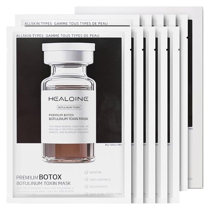 Premium Bio-Collagen Real Deep Face Mask, Even Skin Tone, Pore Minimizing, Elasticity Firming Moisturizing Facial Mask Korean Skin Care 30g*10ea