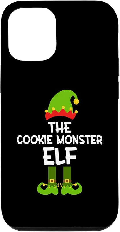 iPhone 14 Pro The Cookie Monster Elf for Matching Family Christmas Case