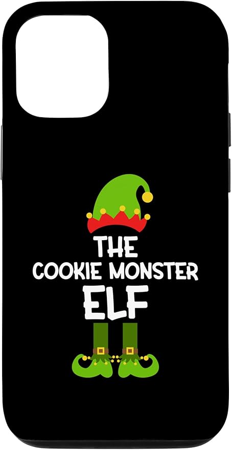 iPhone 14 Pro The Cookie Monster Elf for Matching Family Christmas Case