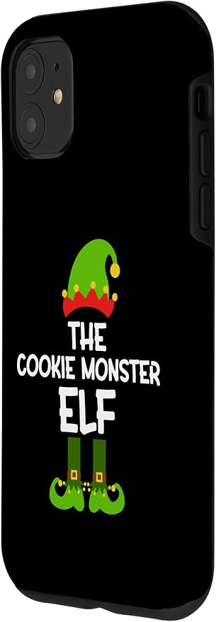 iPhone 11 The Cookie Monster Elf for Matching Family Christmas Case