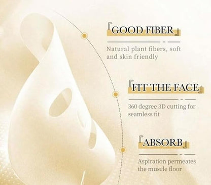 Korean Skin Care Multi-Vitamins Face Sheet Mask, Pack of 10 vitamina C