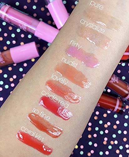 Rude Cosmetics Berry Juicy Lip Gloss - Nudist for Women - 0.14 oz Lip Gloss