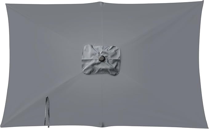 Blissun Rectangular Patio Umbrella, Table Market Umbrella with Tilt and Crank, Outdoor Umbrella for Garden, Deck, Backyard, Pool and Beach