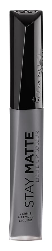 Rimmel London Stay Matte Liquid Lip Color with Full Coverage Kiss-Proof Waterproof Matte Lipstick Formula that Lasts 12 Hours - 850 Shadow, .21oz