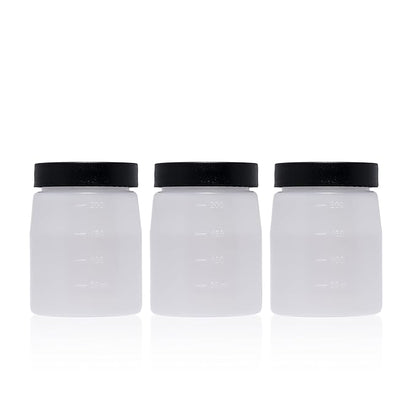 Bronze Tan Spray Tan Replacement Cups with Lids (3Pack) For Bronze Tan Spray Tan Machine 200ml - Machine Not Included - Storage Bottles for DHA Spray Tan