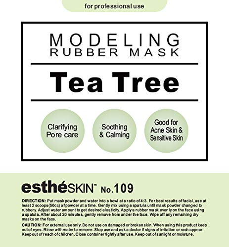 No.109 Tea Tree Modeling Mask Powder for Professional Facial Treatment, 35 Oz. (1 pack)