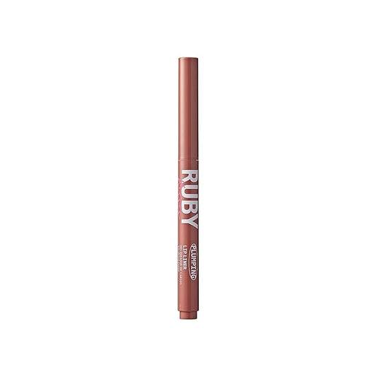 Ruby Kisses Plumping Effect Lip Liner, Semi Matte, Smudge Proof, High Pigment, Medium to Full Coverage Makeup, Precise Tip, Bold Color Lip Plumper