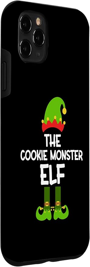iPhone 11 Pro Max The Cookie Monster Elf for Matching Family Christmas Case