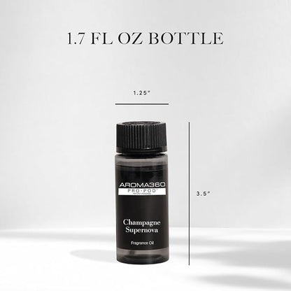 Aroma360 | Champagne Supernova Pro-Pod Oil Blend | Luxury Hotel Inspired Diffuser Oil | Aromatherapy Scent Diffuser Oil | Bamboo, Jasmine and Ginger 1.7 fl oz, 50 mL
