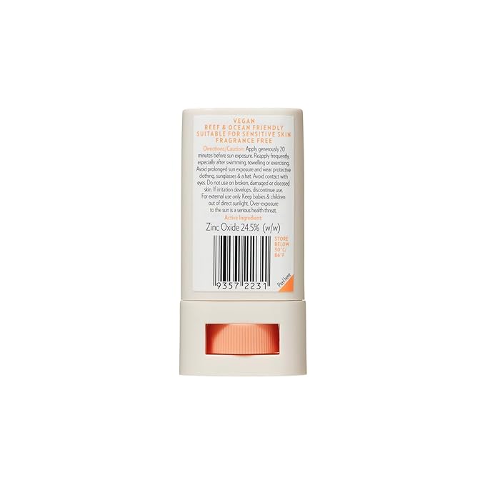 Natural Zinc Stick, Medium Tint, SPF 50+ - Broad Spectrum, Water Resistant, Vegan, 24.5% Zinc Oxide - Pocket Size, Reef Safe, 0.7 oz