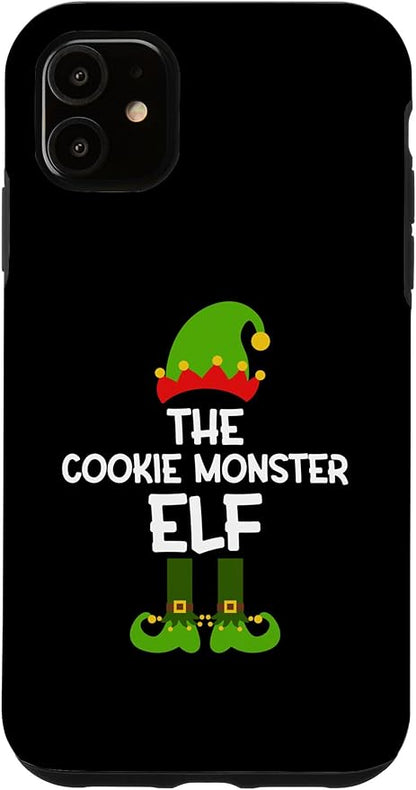 iPhone 11 The Cookie Monster Elf for Matching Family Christmas Case