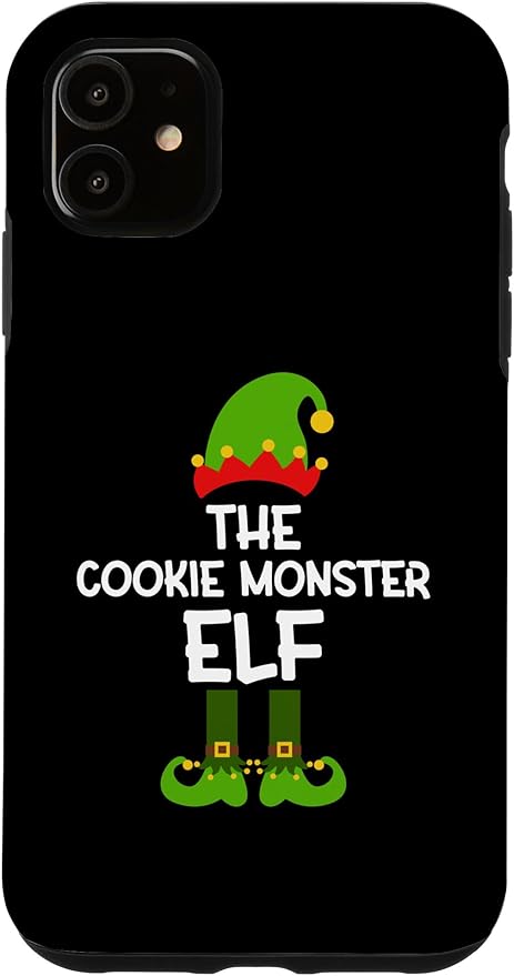 iPhone 11 The Cookie Monster Elf for Matching Family Christmas Case