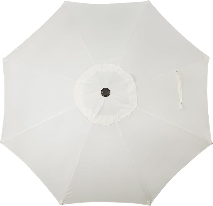 Blissun 9' Outdoor Patio Umbrella, Outdoor Table Umbrella, Yard Umbrella, Market Umbrella with 8 Sturdy Ribs, Push Button Tilt and Crank