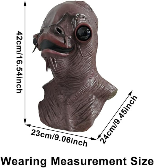 Horror Catfish Mask Halloween Cosplay Costume Realistic Latex Fish Head Full Head Cover Monster Party Dress Up Animal Mask Props