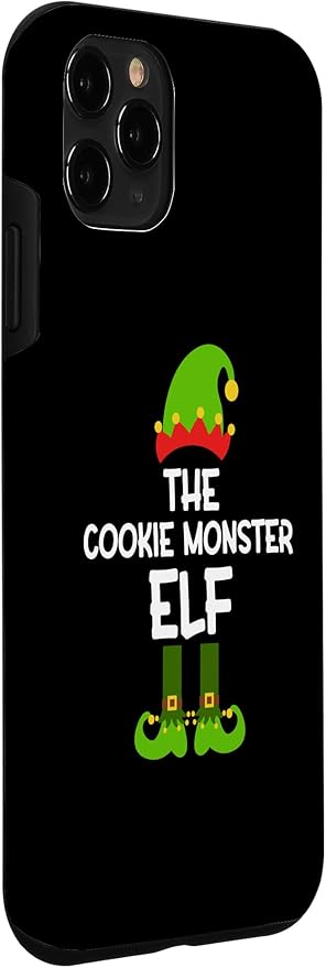 iPhone 11 Pro The Cookie Monster Elf for Matching Family Christmas Case