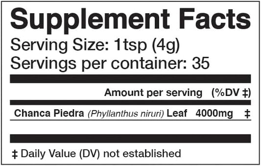 Anima Mundi Chanca Piedra Powder - Anima Mundi Supplements - Stone Breaker Chanca Piedra Powder for Tea - Wildcrafted Chanca Piedra Extract - Liver, Gallbladder & Kidney Cleansing Support (4oz / 114g)