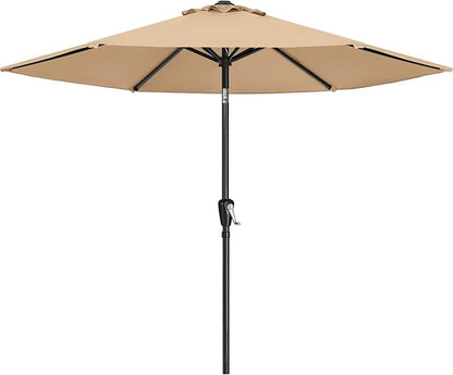 ABCCANOPY 7.5FT Outdoor Patio Umbrella, UV Protection Table Umbrella for Easy Set Up, Suitable for Garden, Lawn, Deck & Backyard (Tan)