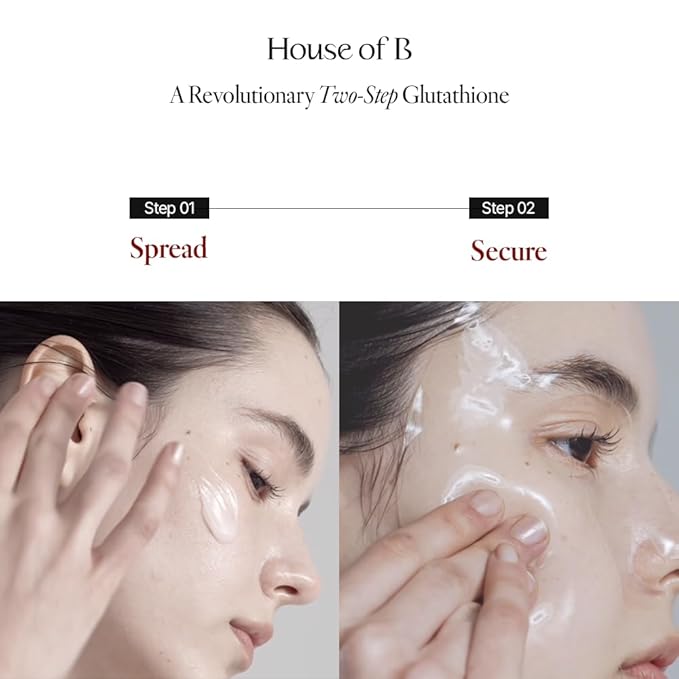 Glow Glutathione 2-Step Face Film Set for Wrinkle Reduction & Skin Tone Enhancement, Shine Your Light with 3 Counts Korean Mask