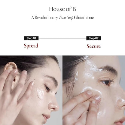 Glow Glutathione 2-Step Face Film Set for Wrinkle Reduction & Skin Tone Enhancement, Shine Your Light with 3 Counts Korean Mask