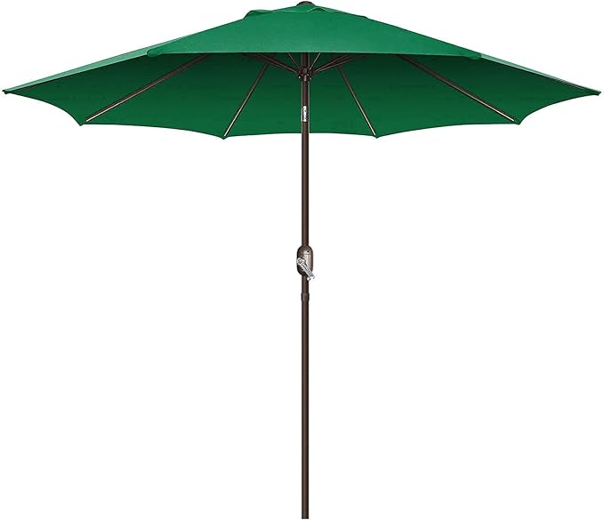 7.5Ft/9Ft Patio Umbrella, UV Protect Pool Umbrella with Heavy Duty Pole,Outdoor Umbrella with Push Botton Tilt & Crank