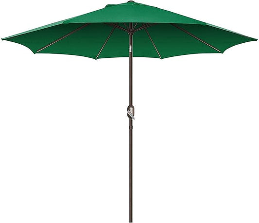 7.5Ft/9Ft Patio Umbrella, UV Protect Pool Umbrella with Heavy Duty Pole,Outdoor Umbrella with Push Botton Tilt & Crank