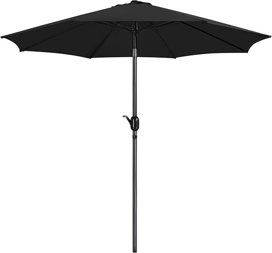 Yaheetech Patio Umbrella, 10FT Outdoor Table Umbrella Market Umbrella with Push Button Tilt and Crank, Heavy-Duty Yard Umbrella with 8 Sturdy Ribs for Garden, Deck, Backyard, Pool